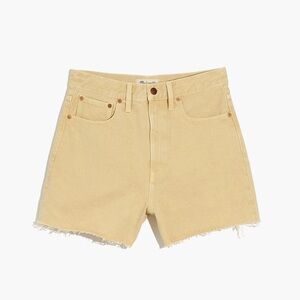 NWT Madewell Momjean Denim Shorts